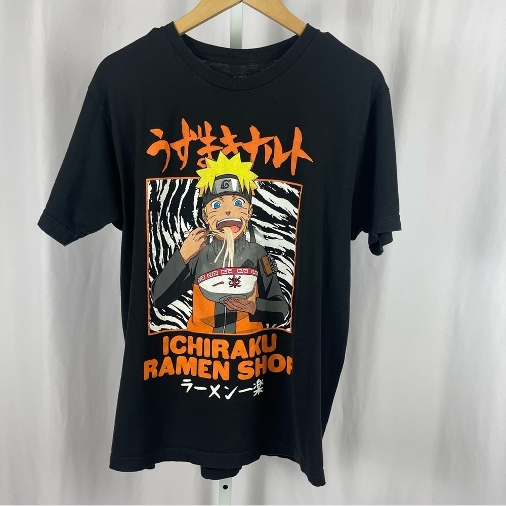 Naruto Mens Large Ramen Graphic Tee Shirt Anime Shippuden Collection Cartoon